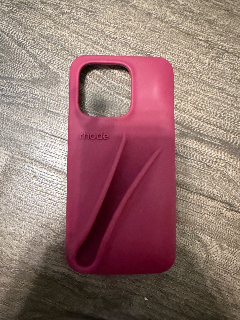 rhode skin Raspberry Jelly Silicone iPhone 15 Pro Case